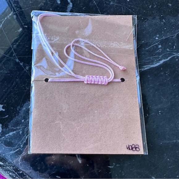 MAKE A WISH ♡ PINK Adjustable Bracelet GIFT - Picture 3 of 4